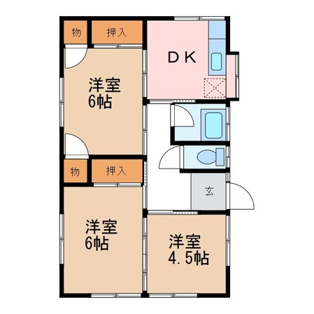 島内駅 徒歩7分 1階の物件間取画像